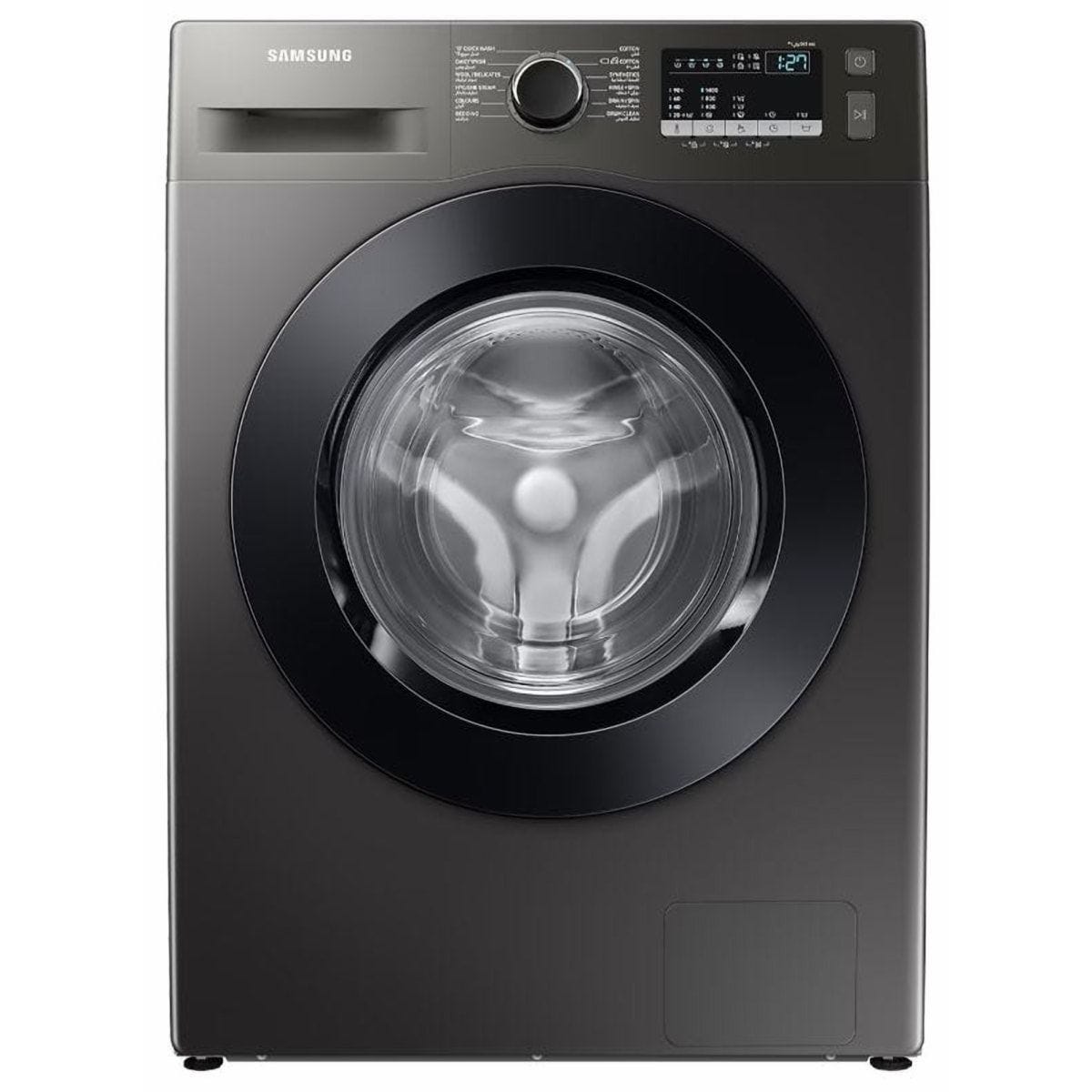 SAMSUNG Digital Front Load Full Automatic Washing Machine With Inverter Technology, 8 Kg, Inox - WW80T4020CX1AS