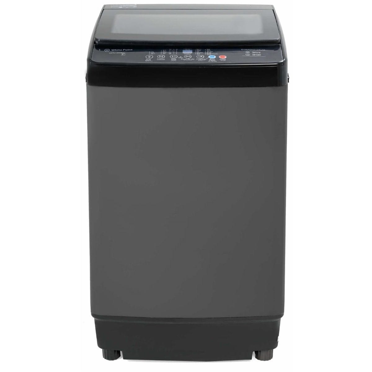 White Point Top Load Automatic Washing Machine, 10 kg, Dark Grey - WPTL10DGBAL
