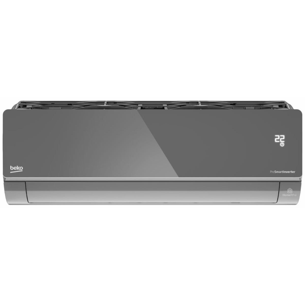 Beko Split Air Conditioner, Cooling & Heating, 1.5 HP, Silver - BIHT124W0S