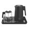 Arshia 2 IN 1 Electric Kettle With Glass Tea Pot 1.7 Liter 2000 Watt Black - T050-3192