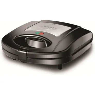 BLACK+DECKER 3 In 1 Multifunctional Sandwich Maker 780 Watt Black - TS2130-B5 ( International Warranty )