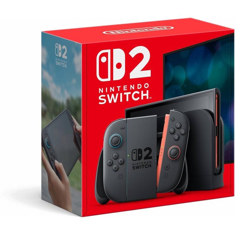Nintendo Switch 2 International Edition, 256 GB, 2 Controllers - Black