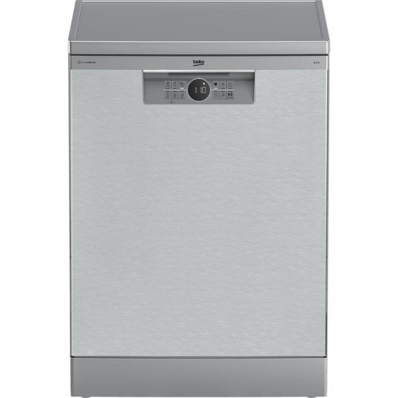 Beko Digital Dishwasher With Inverter Technology 15 Place Settings 6 Programs Silver - BDFN26520XQ