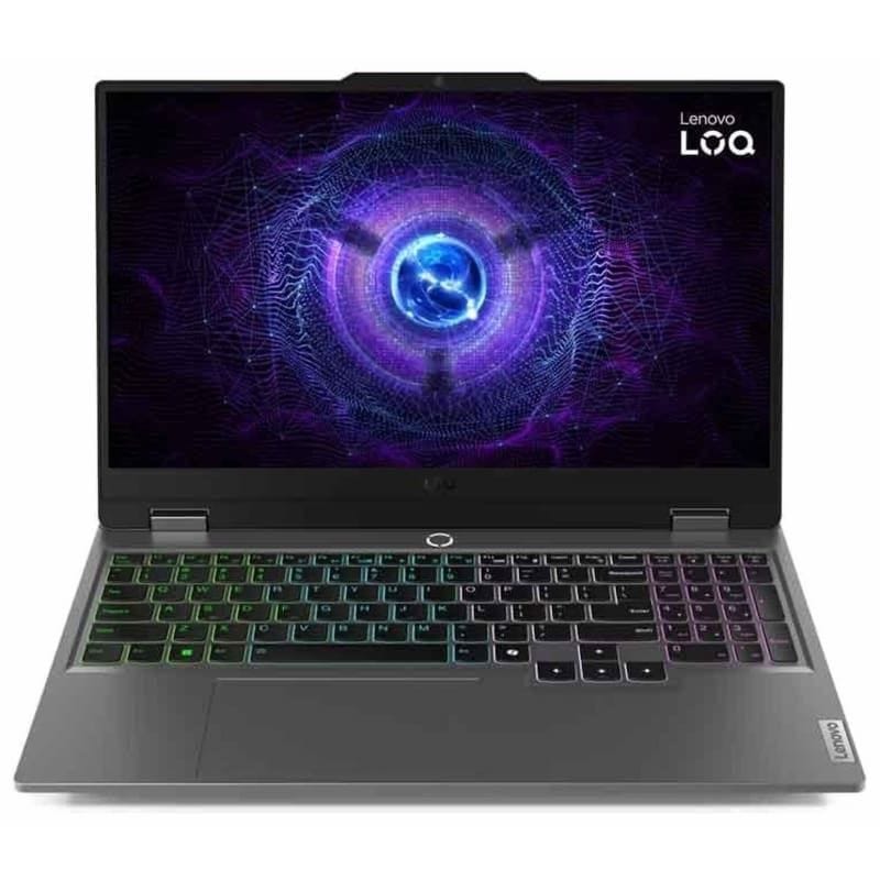 Lenovo LOQ 15IRX9 Laptop, Intel Core i7-13650HX Processor, 15.6 Inch FHD Display, 512GB SSD, 16GB RAM DDR5, NVIDIA GeForce RTX 3050 GDDR6 6GB Graphics, DOS, Luna Grey - 83DV008QED