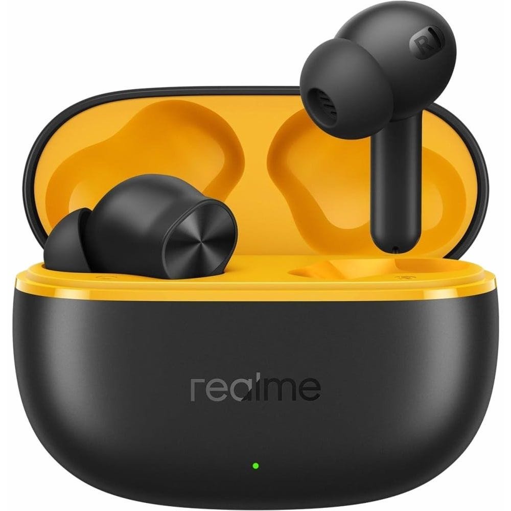 Realme Buds T200 Lite In-Ear Earbuds, Up to 48 Hours - Volt Black ( International Warranty )