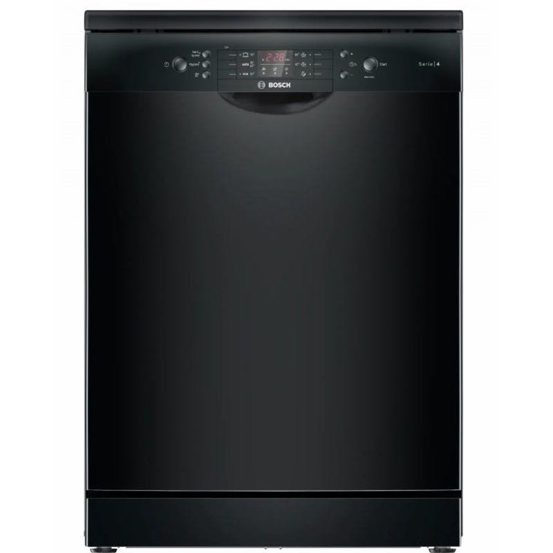 BOSCH Series 4 Digital Dishwasher, 14 Place Settings, 6 Programs, Black - SMS46NB20V