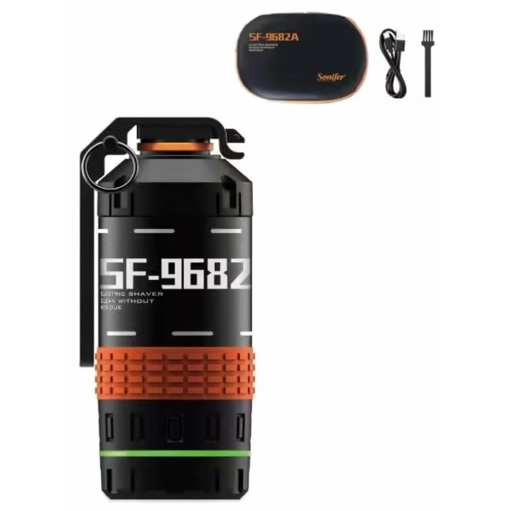 Sonifer Rechargeable Wet and Dry Foil Shaver, Black - SF-9682A