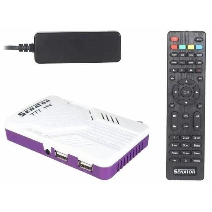Senator 777 HV HD Mini Receiver, White Purple - SN777