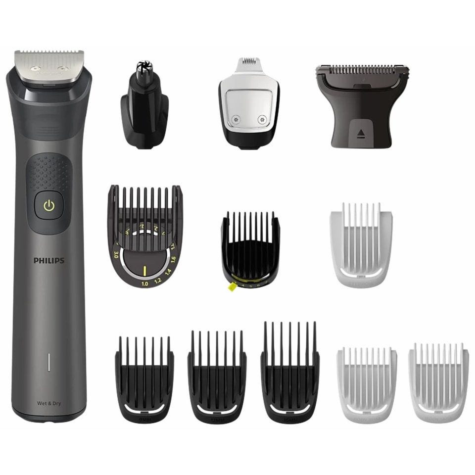 ماكينة تشذيب الشعر فيليبس All-in-One Trimmer Series 7000 قابلة للشحن للاستعمال الرطب والجاف، فضي - MG7920