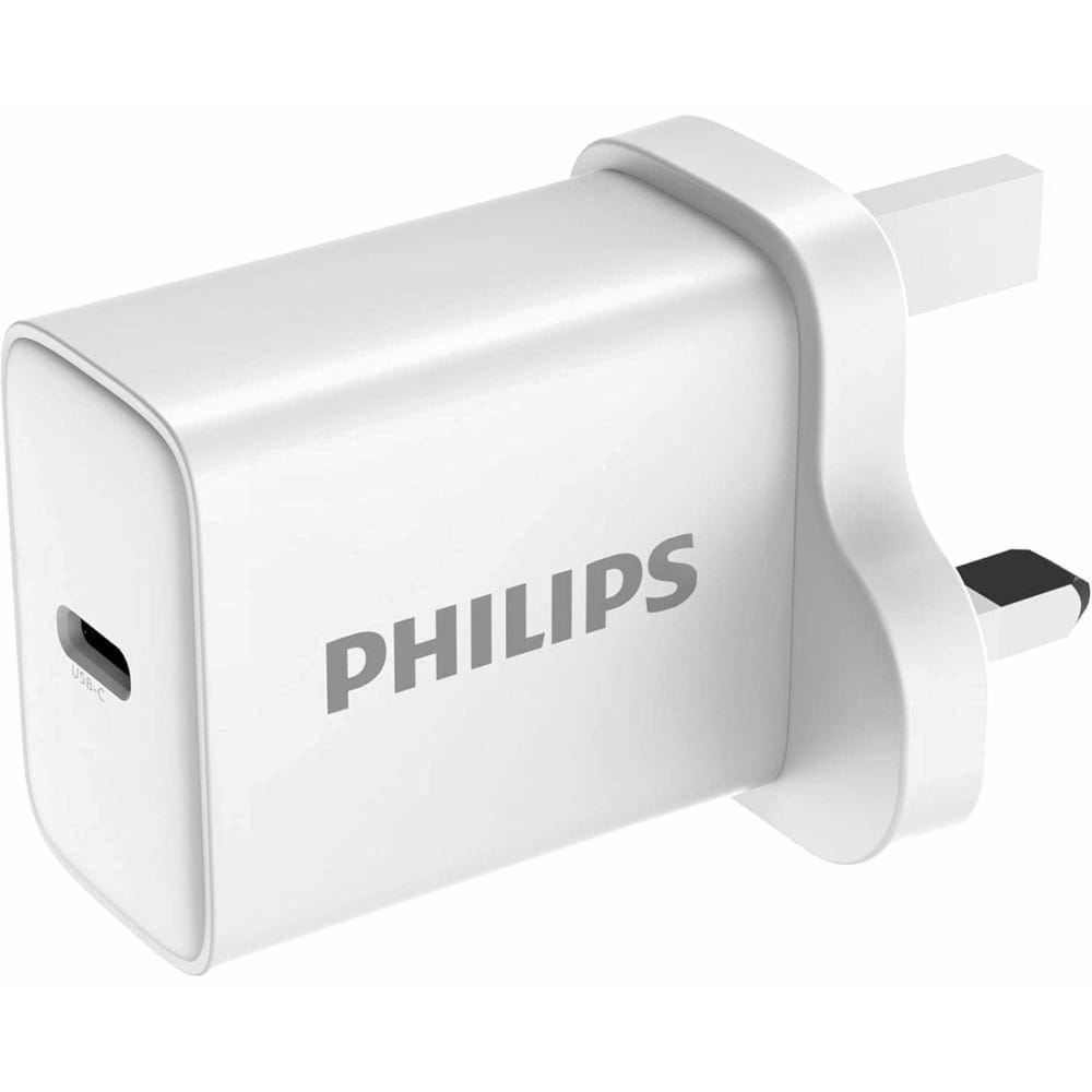 Philips USB-C GaN Wall Charger, 30 Watt, White - DLP5312CW/12