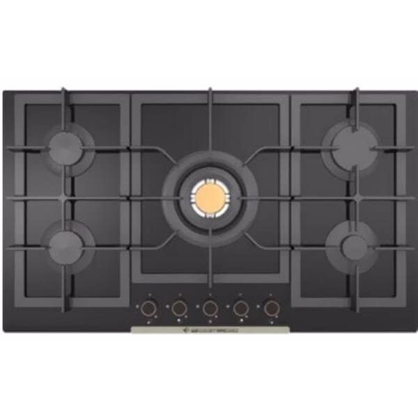 Ecomatic Glass Built-In Gas Hob, 5 burners S937XLC
