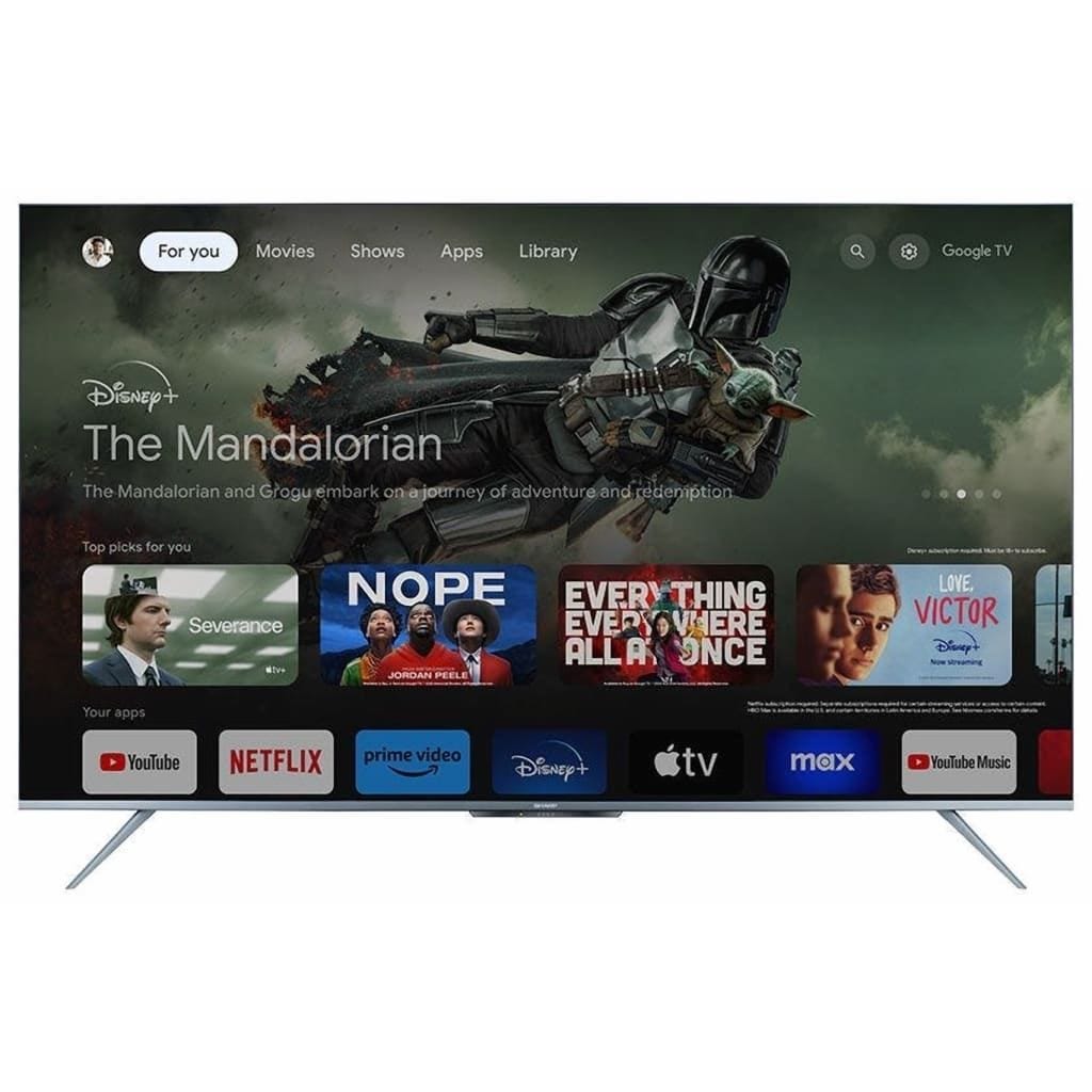 Sharp Frameless 50 Inch 4K UHD Smart LED TV with Built In Receiver - 4T-C50FL6EX