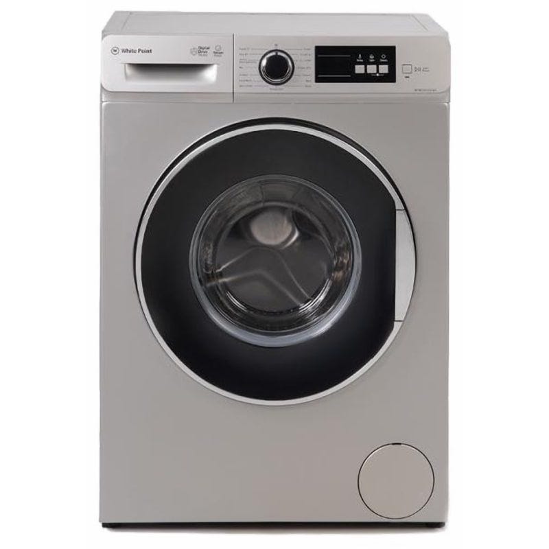 White Point Grando Front Load Full Automatic Washing Machine With Inverter Technology, 7 kg, Silver - WPW71015DSWS