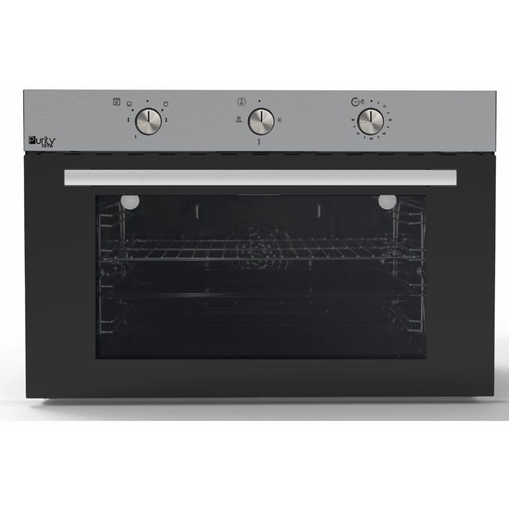 Purity Built-In Gas Oven With Grill, 90 cm, 105 Liter, Stainless Steel Black - KPT918GG X