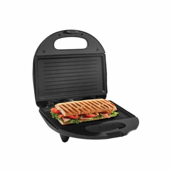 Zada Sandwich Maker & Panini Press, 800 Watt, 1 Plate, Black White - ZPP-800