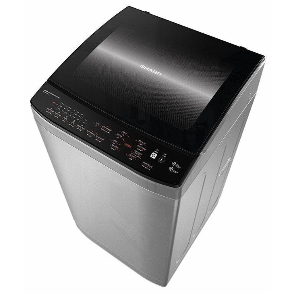 SHARP Top Load Automatic Washing Machine, 9 Kg, Silver - ES-TN09GSLP