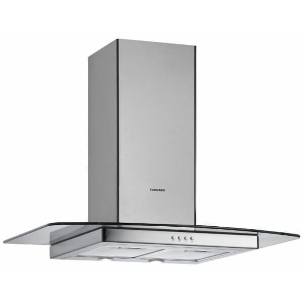 TORNADO Built-In Decorative Hood with Chimney, 3 Speeds HOS-M90ESU-S