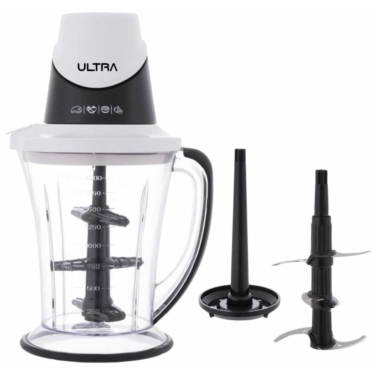 ULTRA Chopper, 2 Liter, 500 Watt, White Black - UCH150E1