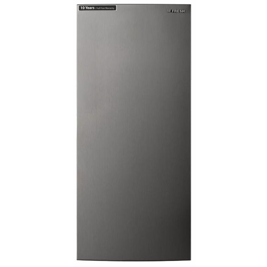 فريزر رأسي فريش FNU-LR250S بمقبض داخلي نوفروست 5 درج 130 لتر ستانلس ستيل - Fresh-500017158