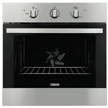 Zanussi Built-In Gas Oven With Electric Grill 60 cm 68 Liter Stainless Steel - ZQENF1X1
