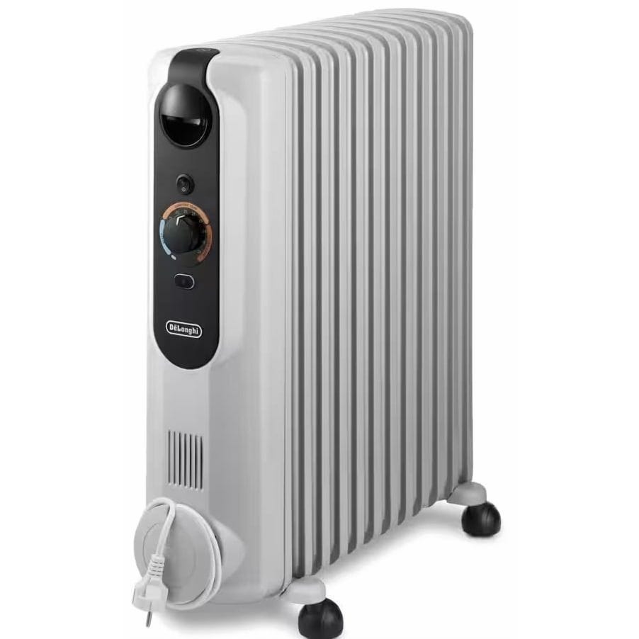 De’Longhi Radiant Heater, 2500 Watt, 12 Fins, White - TRRSE1225