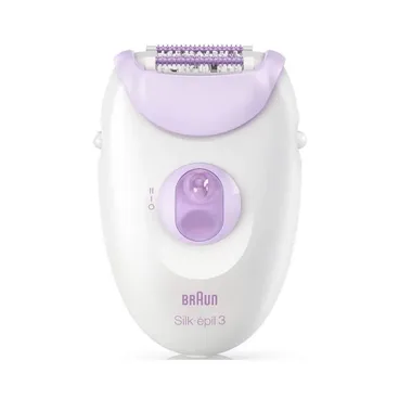 Braun Silk-épil 3 Electric Epilator White Purple - SE3-000