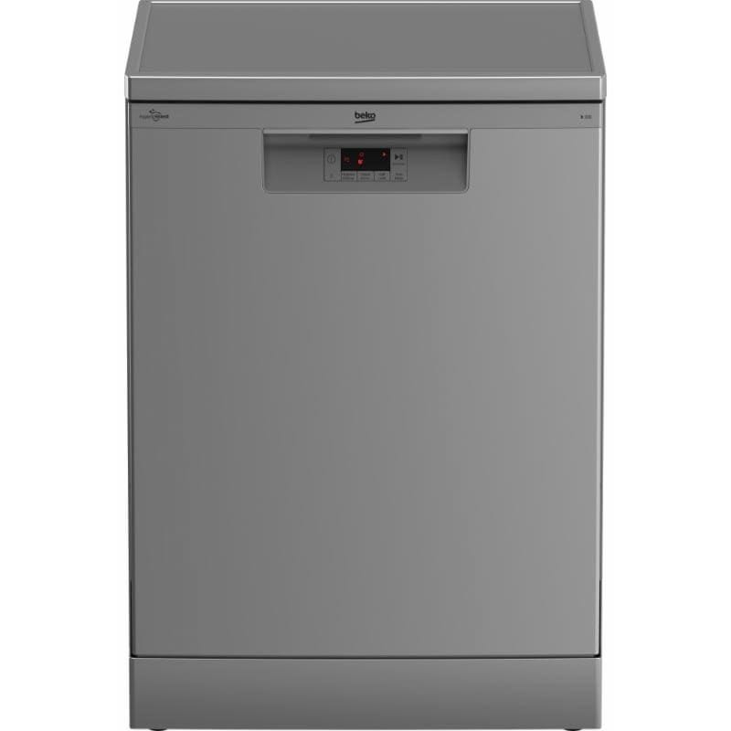 Beko b300 Digital Dishwasher, 14 Place Settings, 5 Programs, Silver - BDFN15420S