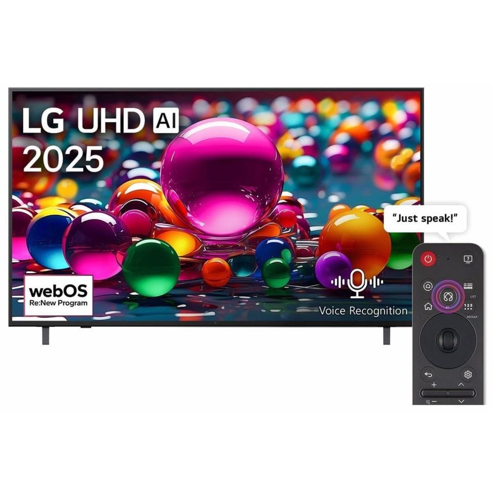 LG 55 Inch 4K UHD Smart LED TV with Built In Receiver - 55UA85006LA