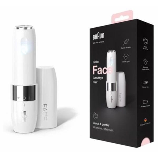 Braun Face Mini Hair Remover With Smart Light White - FS1000