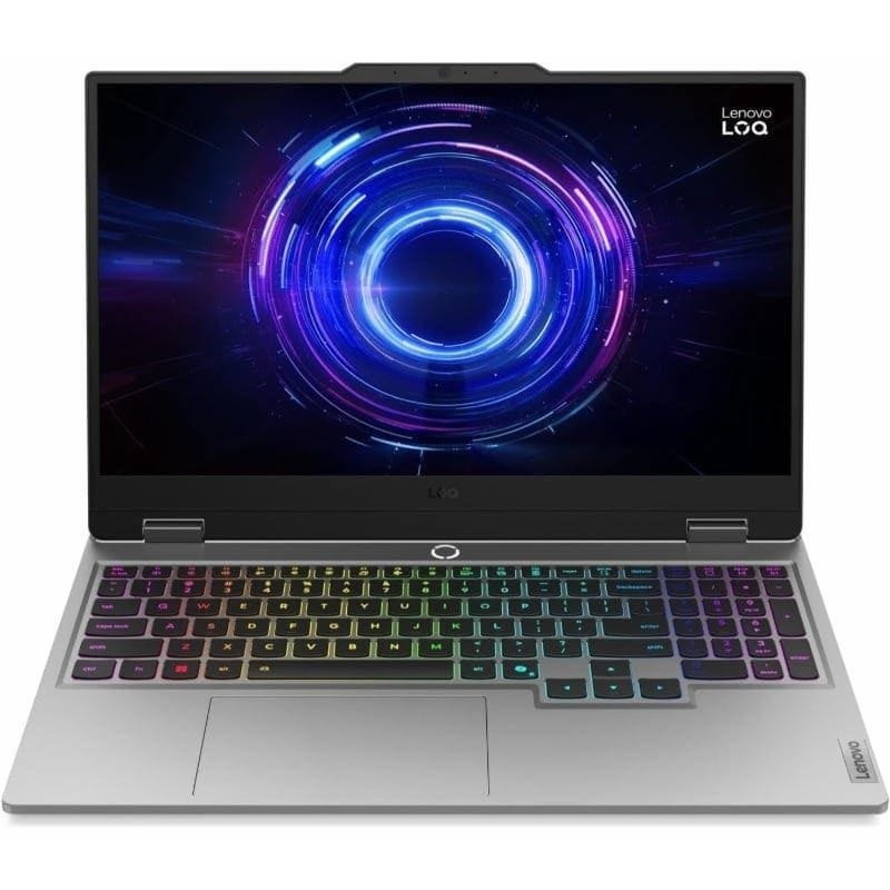 لابتوب جيمينج لينوفو LOQ 15IRX10، بروسيسور انتل كور i7-14700HX، شاشة 15.6 بوصة FHD، هارد 512 جيجابايت SSD، رام 16 جيجابايت DDR5، نفيديا GeForce RTX 5060 جرافيكس 8 جيجابايت، دوس، رمادي - 83JE00WVED