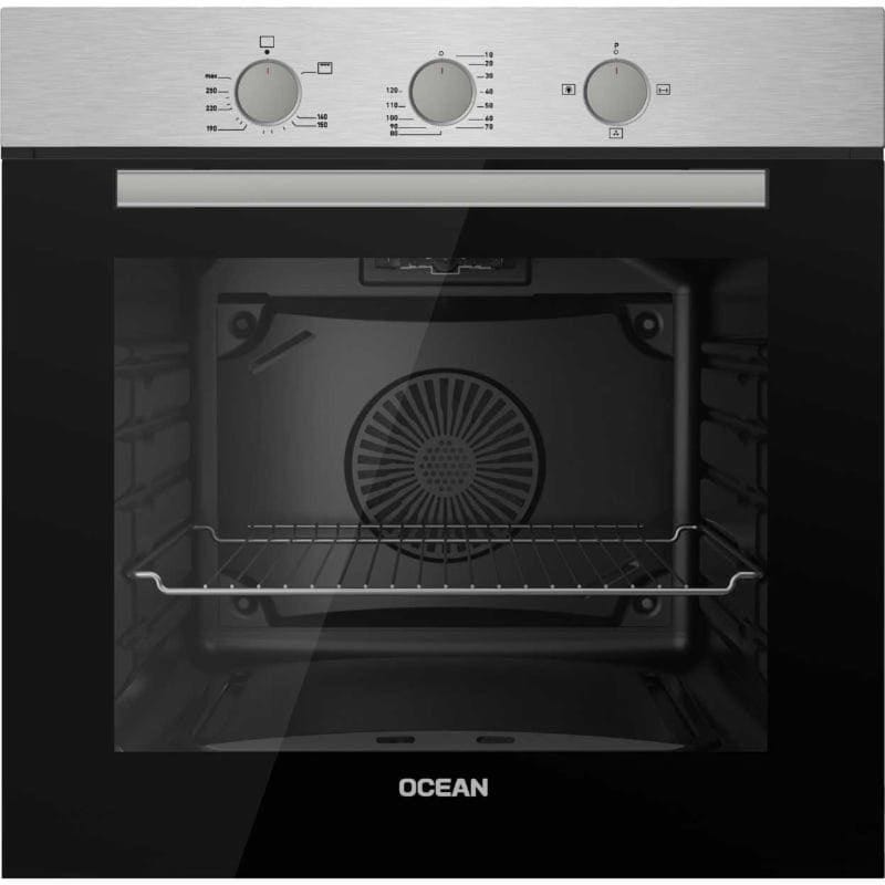 Ocean Built-In Gas Oven With Grill, 60 cm, 69 Liter, Stainless Steel - OOGR 65 IFSV