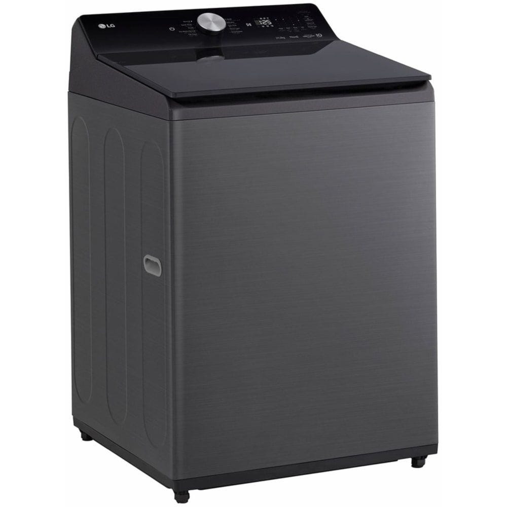 LG Digital Top Load Automatic Washing Machine With Inverter Technology, 21 kg, Platinum Black - T21X5EHHTP