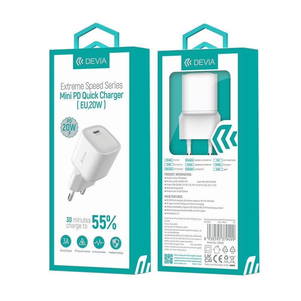 Devia Extreme Speed Series Mini Wall Charger