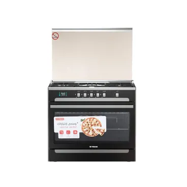 Fresh Matrix Digital Gas Cooker With Grill 5 Burners 90 cm Black - 500017058