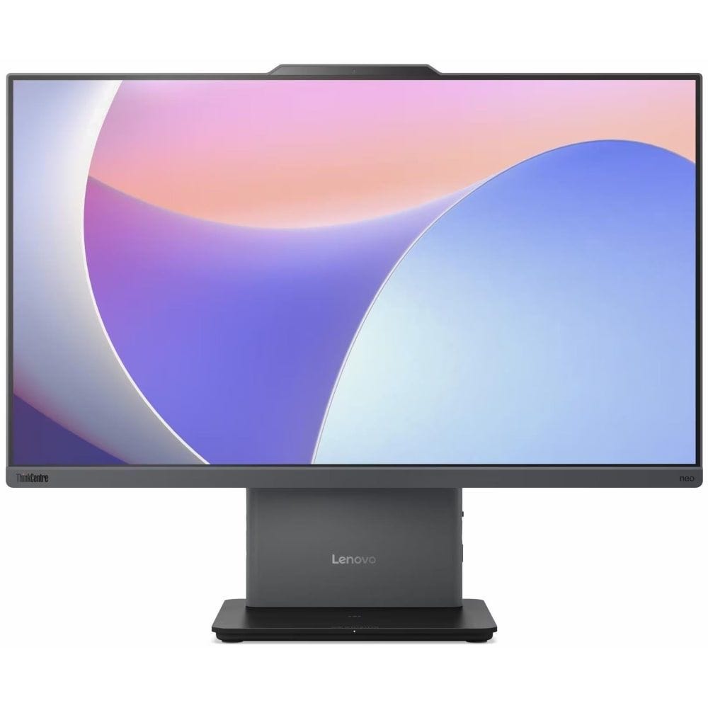 Lenovo ThinkCentre neo 50a 24 Gen 5 Desktop Computers, Intel Core 7 240H Processor, 23.8 Inch FHD Display, 512 GB SSD, 16 GB RAM DDR5, Intel Graphics, DOS, Luna Grey - 12SC003SGR