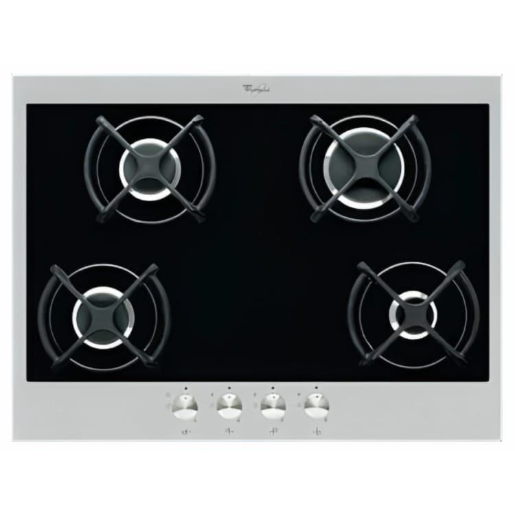 Whirlpool Built In Gas Hob, 4 burners, , - AKM 441/NB (Black Silver)