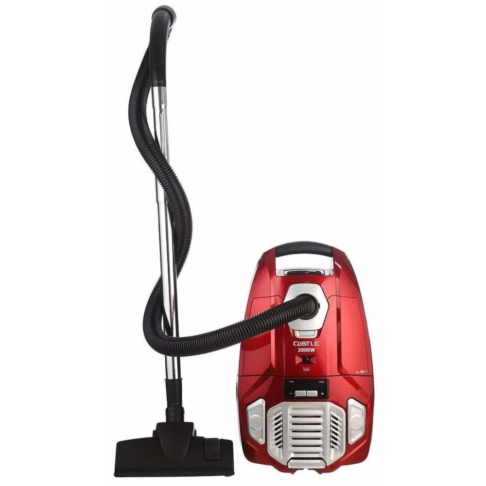 Castle Bagged Canister Vacuum Cleaner 2000 Watt Red - VC1520-R