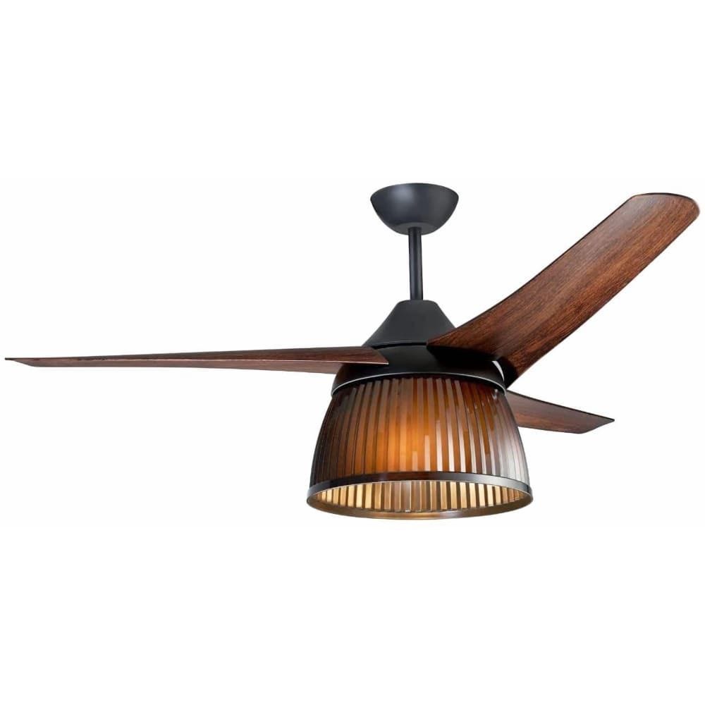 Prifix Jumbo Lighting Ceiling Fan with Remote Control, 56 Inch, Brown - CFJ-563
