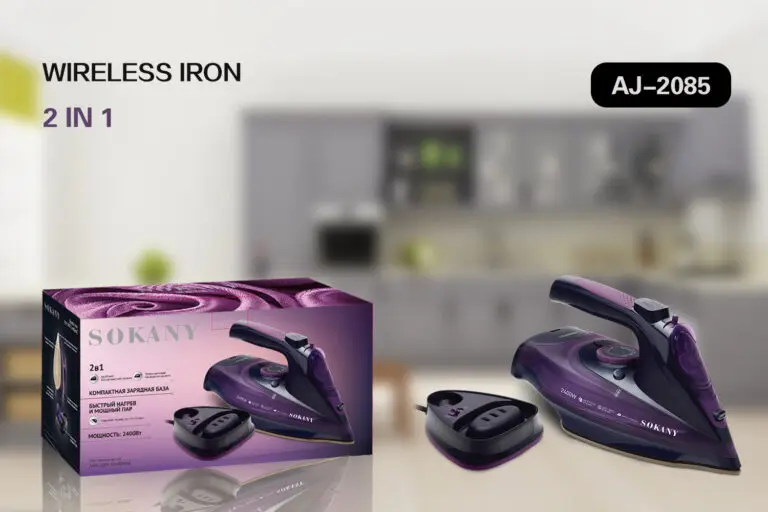 Sokany Cordless Steam Iron AJ-2085 (Purple)