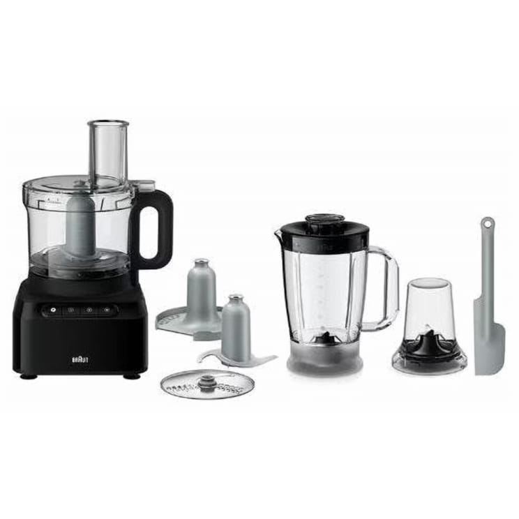 Braun Food Processor, 2.1 Liter, 800 Watt, Black - FP3132 BK