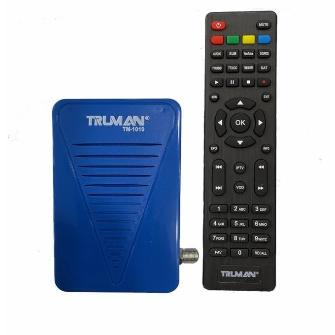 Truman Mini FHD Satellite Receiver, Blue - 1010