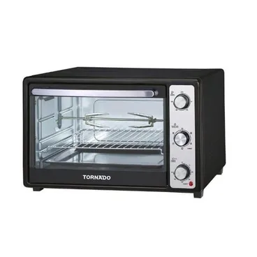 TORNADO Electric Oven With Grill & Fan 46 Liter 1800 Watt Black - TEO-46NE(K)