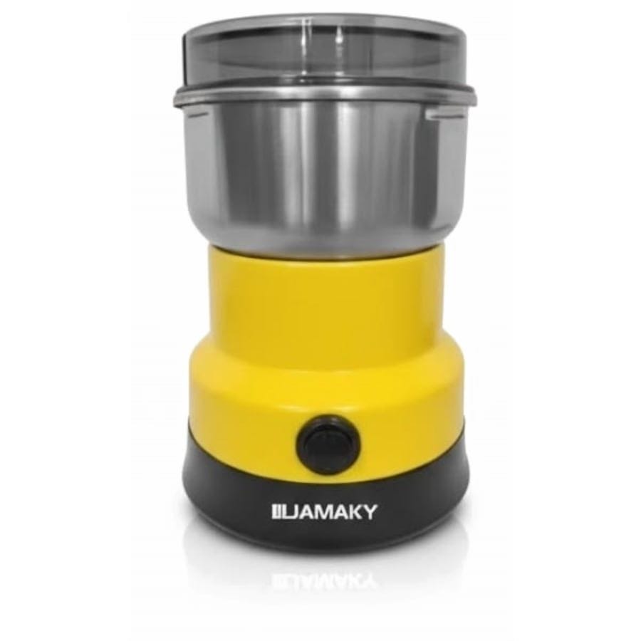 JAMAKY Coffee Grinder, 200 Watt, Yellow - JMK-9005