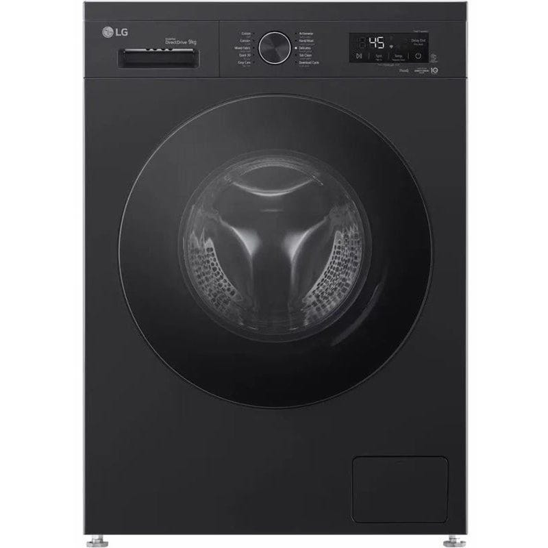 LG ThinQ Digital Front Load Full Automatic Washing Machine With Inverter Technology, 9 kg, Platinum Black - F4Y2VYGYZ