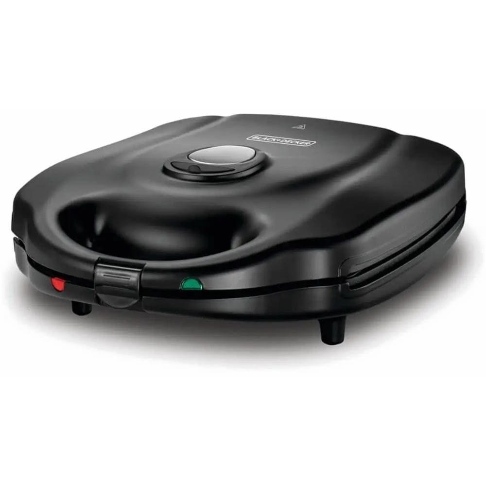 BLACK+DECKER 3 In 1 Multifunctional Sandwich Maker, 1400 Watt, Black - TS4130-B5 ( International Warranty )