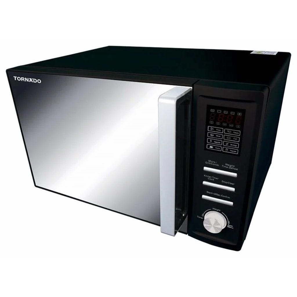 TORNADO Microwave Grill 36 Liter, 1000 Watt, 8 Menus, Black - MOM-C36BBE-BK
