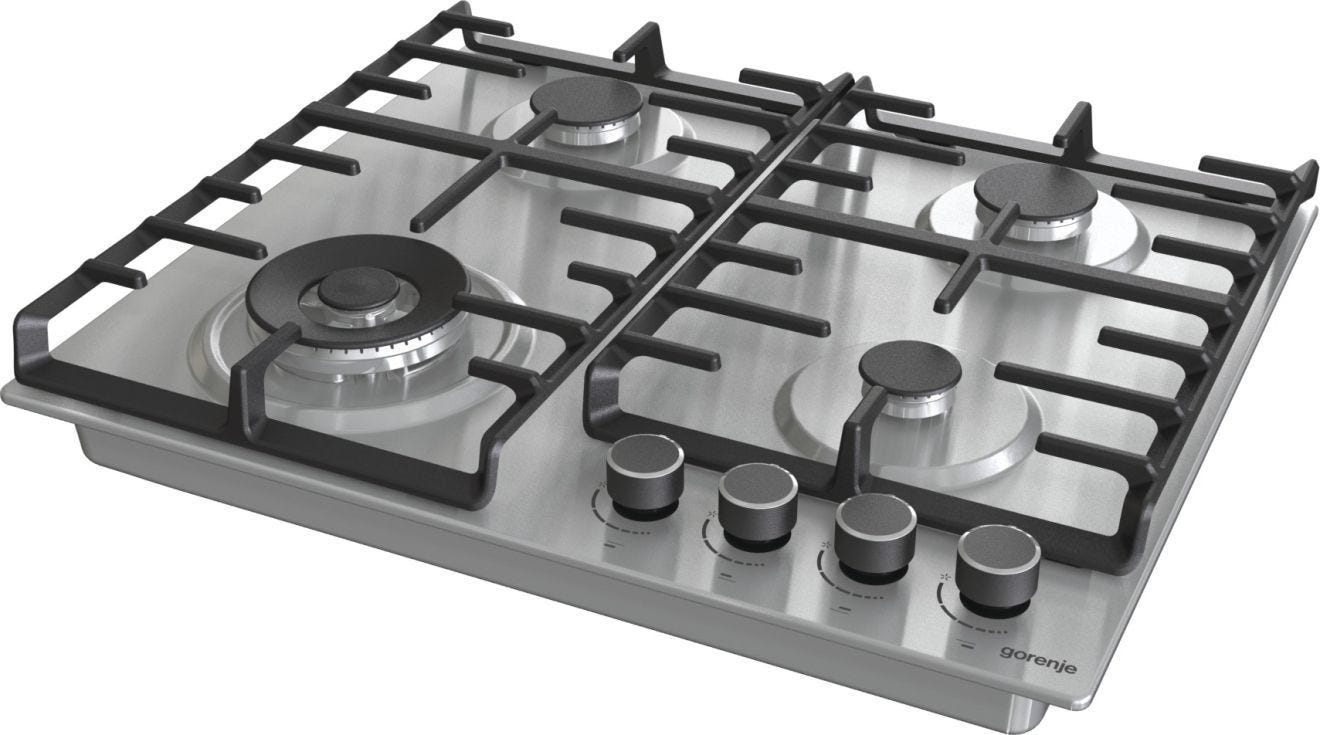 Gorenje Built In Gas Hob, 4 burners, , - GW642ABX