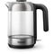 Philips Series 5000 Glass Electric Kettle 1.7 Liter 2200 Watt Silver Black - HD9339/81 ( International Warranty )