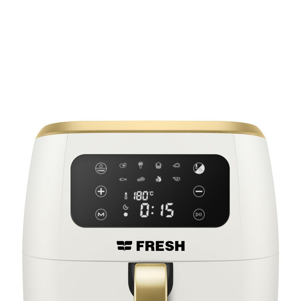Fresh AFF-1800W Digital AirFryer (White Gold)