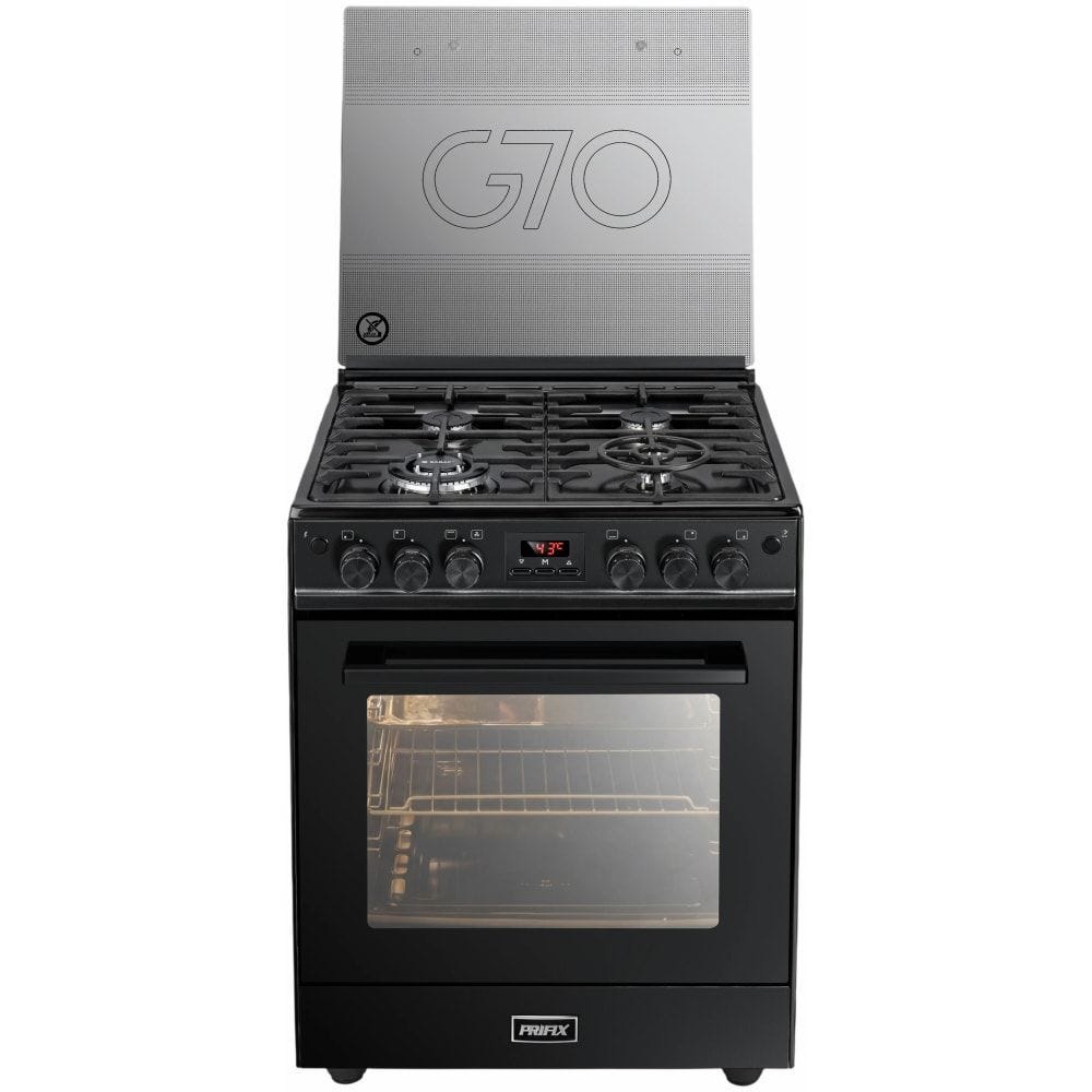 Prifix G70 Digital Gas Cooker PCG70 (Black)